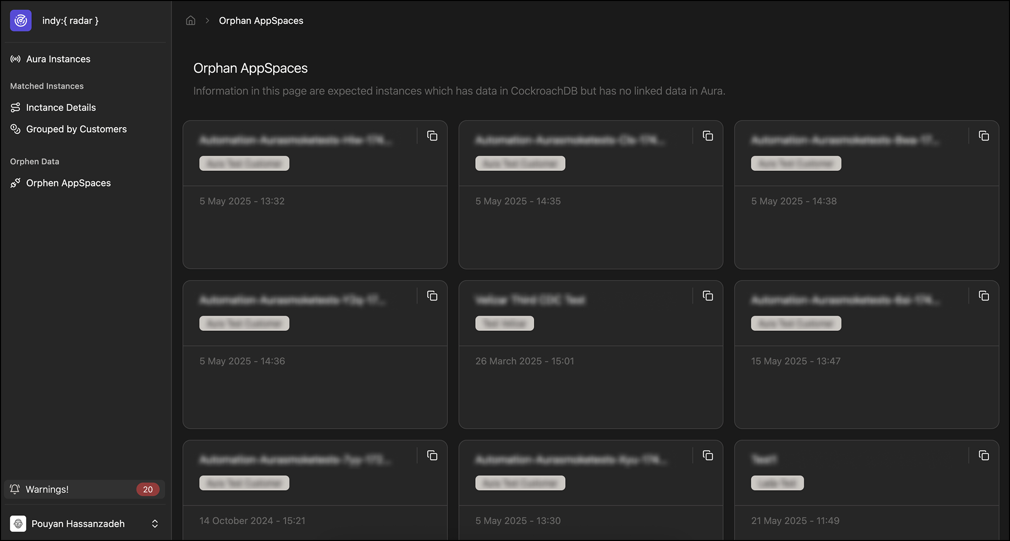 Orphan and duplicate data in Aura vs. CRDB created hidden operational risks and wasted resources.