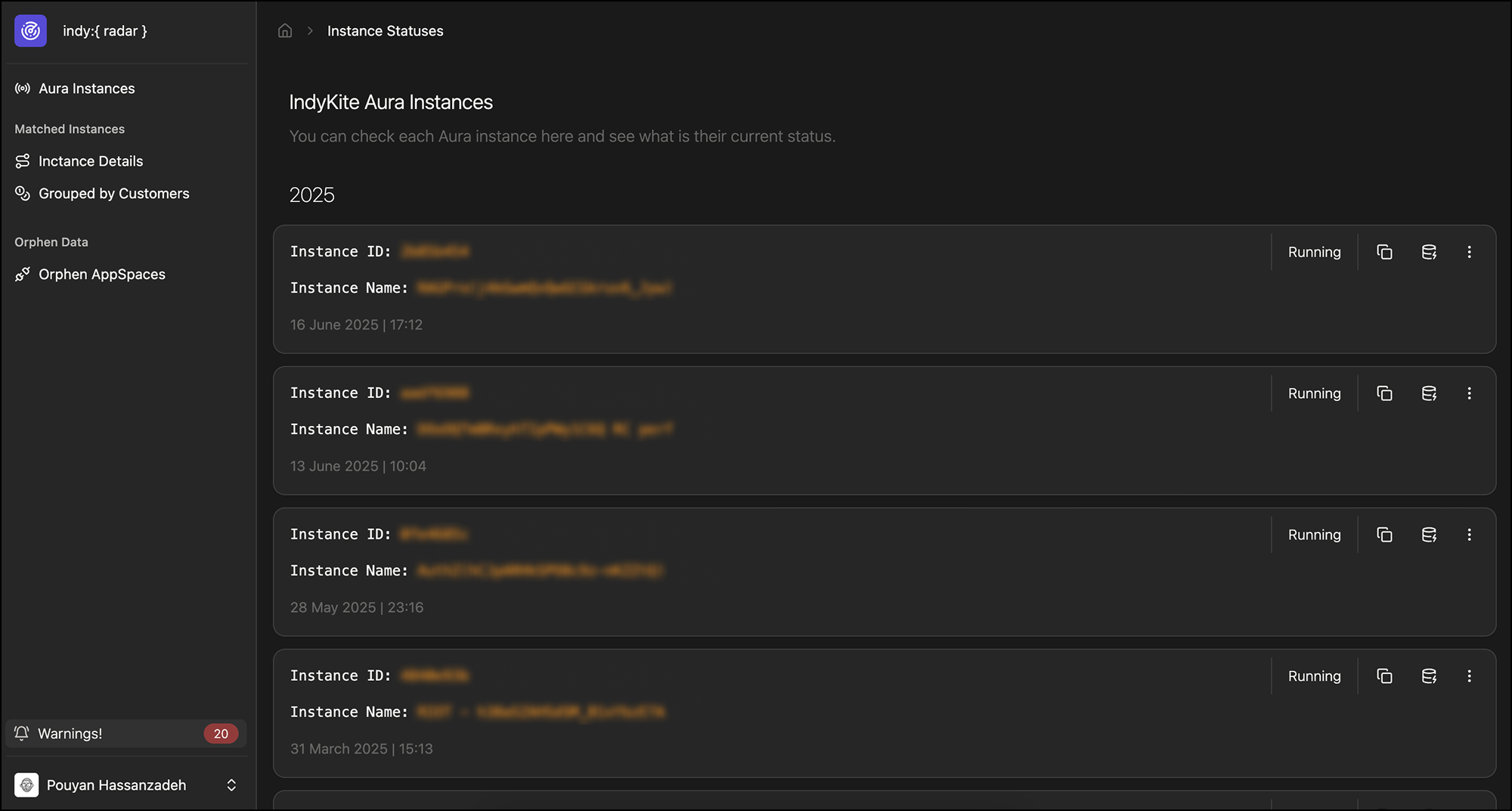 Led ideation to define status categories and wireframe a streamlined anomaly-filter view.